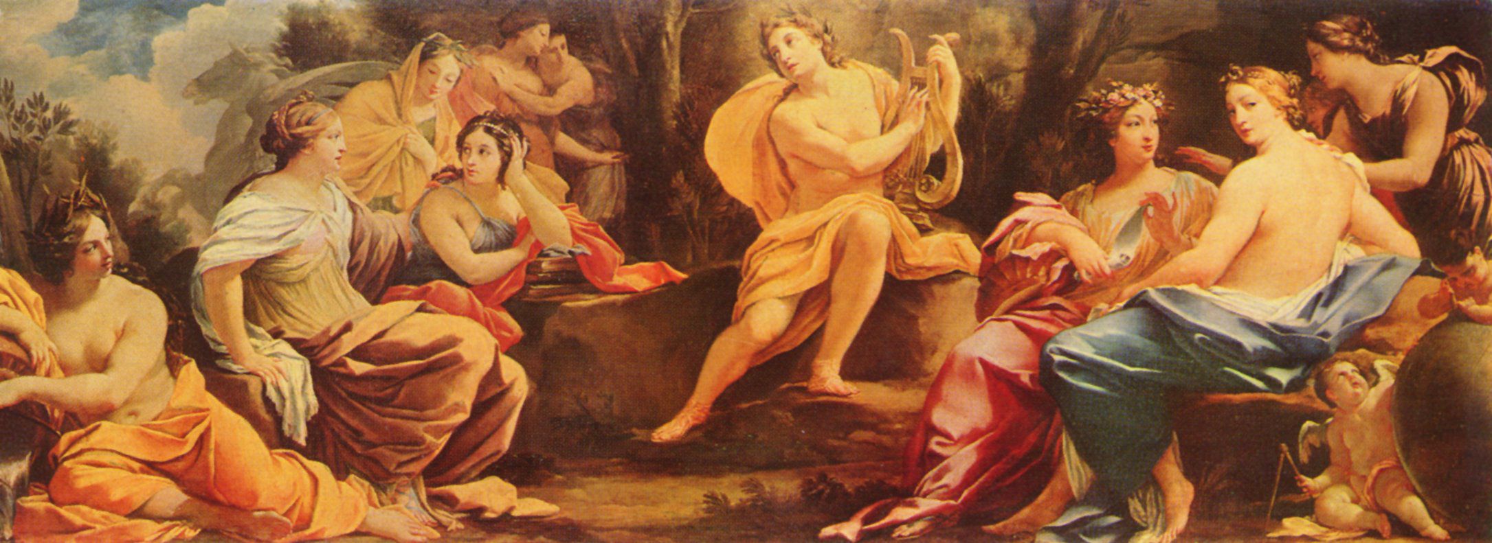 Simon Vouet (1590 - 1649) - Appollo und die Musen